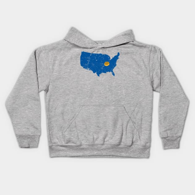 Blues Country Kids Hoodie by GatewayTees